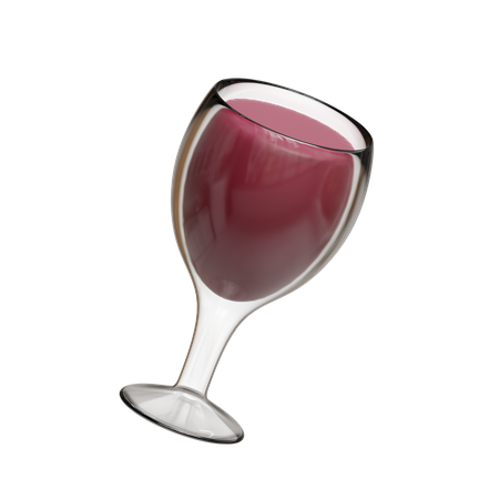 Copo de vinho  3D Icon