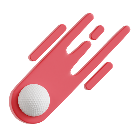 Tiro de bola de golfe  3D Icon