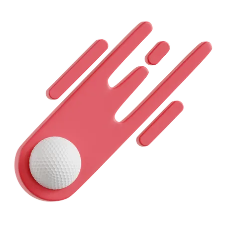 Tiro de bola de golfe  3D Icon