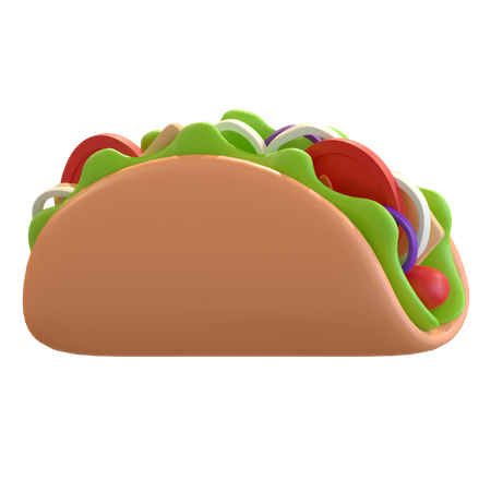 Taccos mexicains  3D Illustration