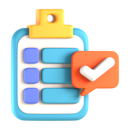 Achèvement de la tâche  3D Icon