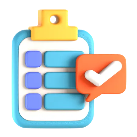 Achèvement de la tâche  3D Icon