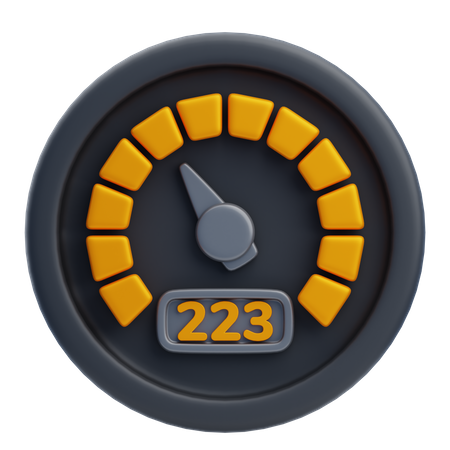 Tachometer  3D Icon