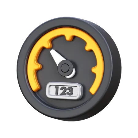 Tachometer  3D Icon