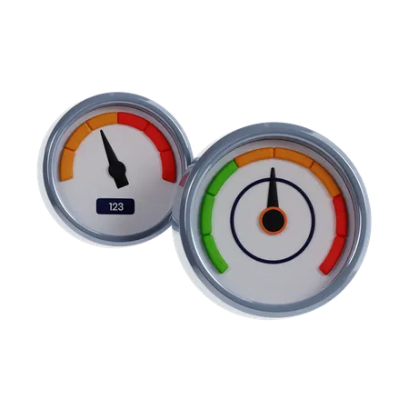 Tachometer  3D Icon