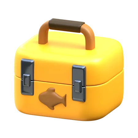 Tackle Box 3 D Fishing Icon 3D Icon