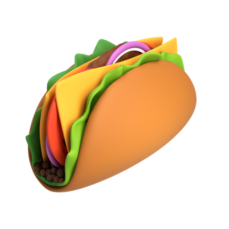 Taco  3D Icon