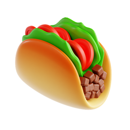 타코  3D Icon