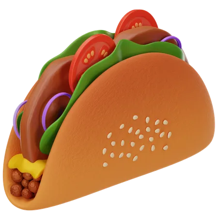 Taco  3D Icon