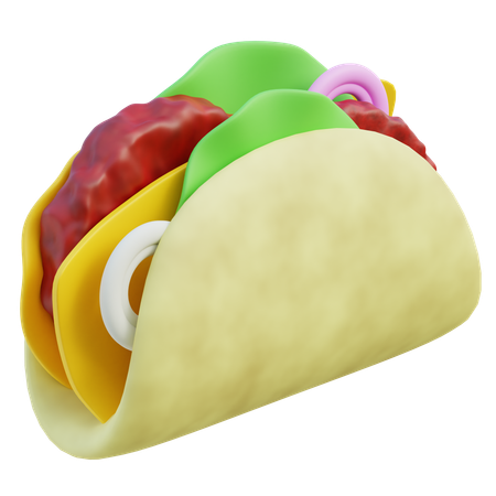 Taco  3D Icon