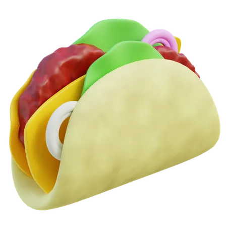 Taco  3D Icon