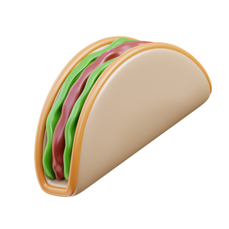 Taco  3D Icon