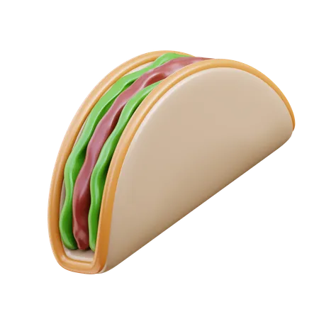 Taco  3D Icon