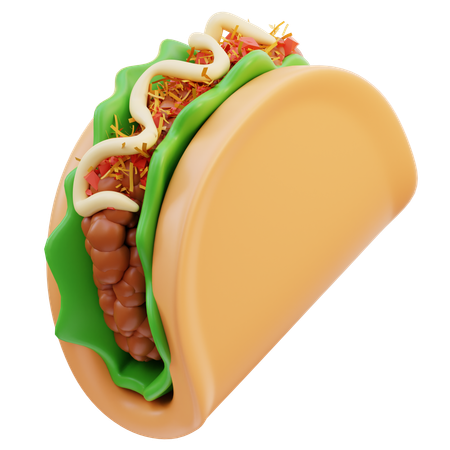 Taco  3D Icon