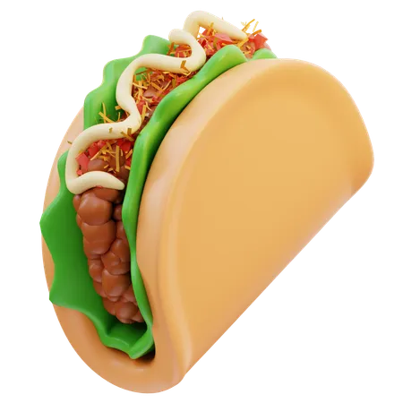 Taco  3D Icon