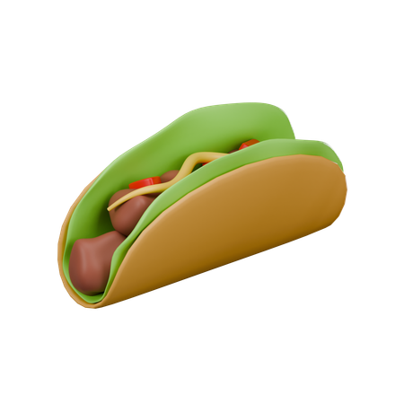 Taco  3D Icon