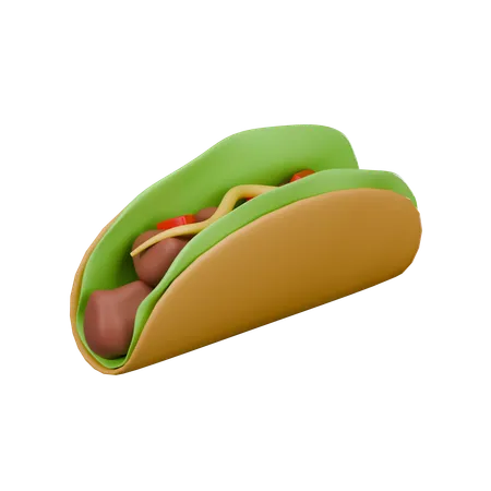 Taco  3D Icon