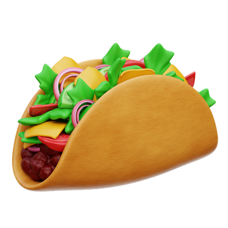 Taco  3D Icon