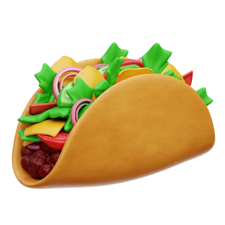 Taco  3D Icon