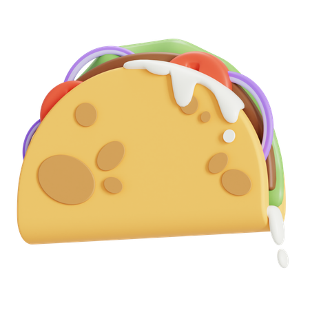 Taco  3D Icon