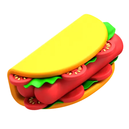 Taco  3D Icon