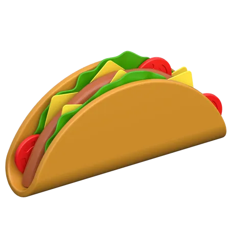 Taco  3D Icon