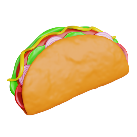 Taco  3D Icon