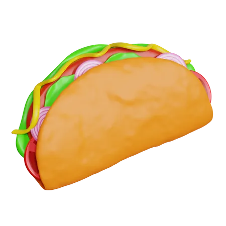 Taco  3D Icon