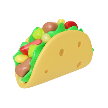 Taco  3D Icon