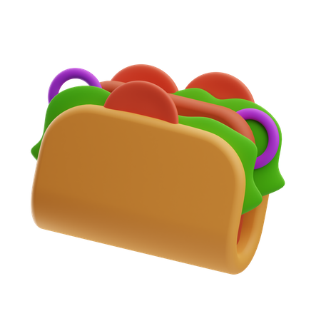 Taco  3D Icon