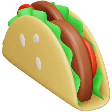 Taco  3D Icon