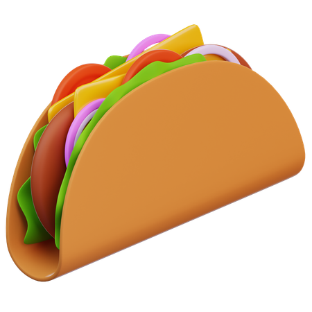 Taco  3D Icon