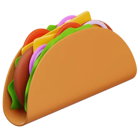 Taco  3D Icon