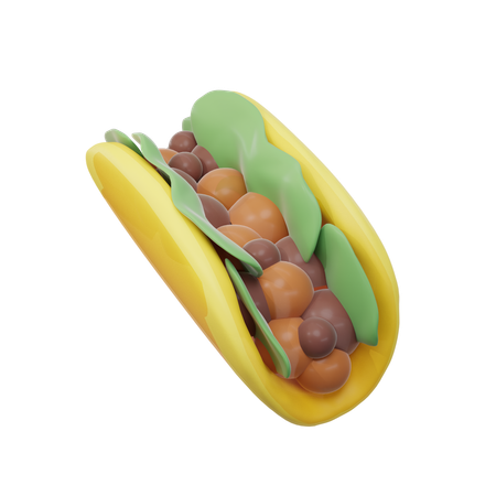 Taco  3D Icon