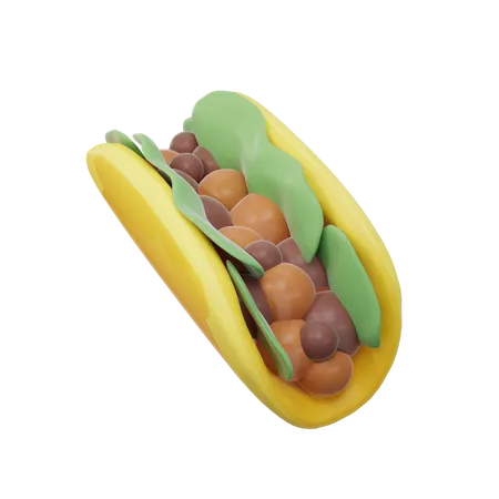 Taco  3D Icon