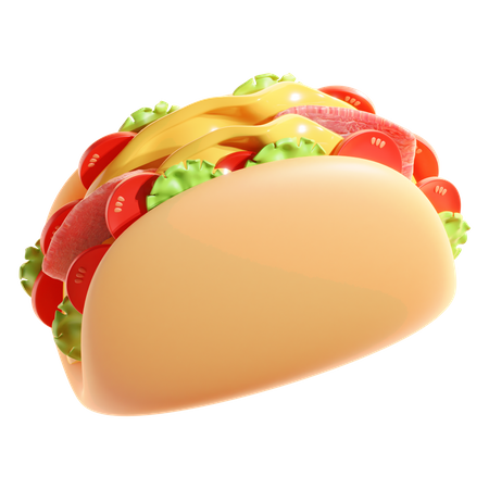 Taco  3D Icon