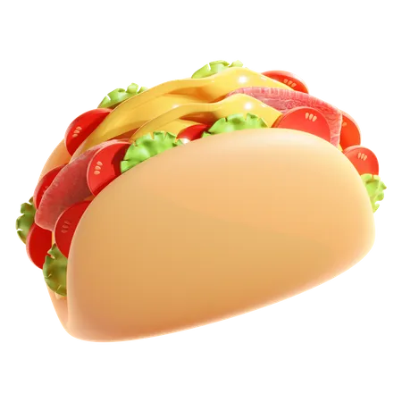 Taco  3D Icon