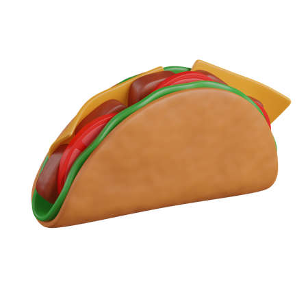 Taco  3D Icon