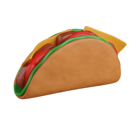 Taco  3D Icon