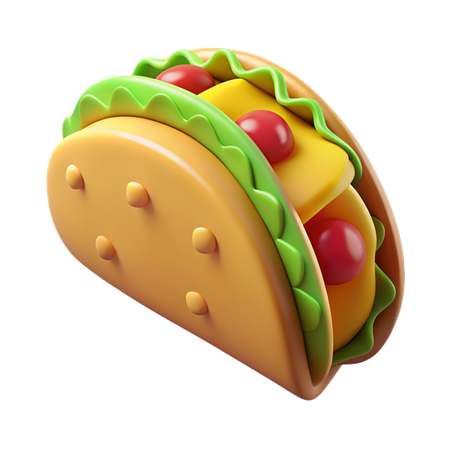 Taco  3D Icon