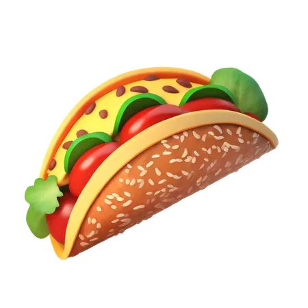 Taco  3D Icon