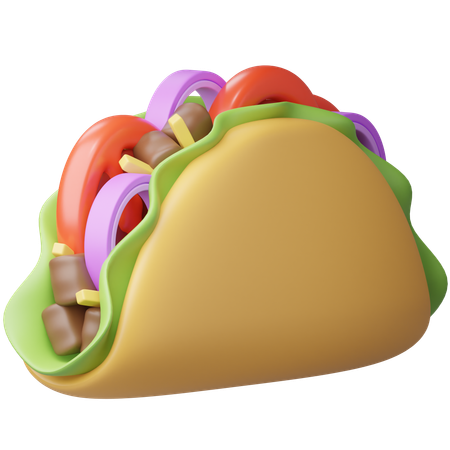 Taco  3D Icon