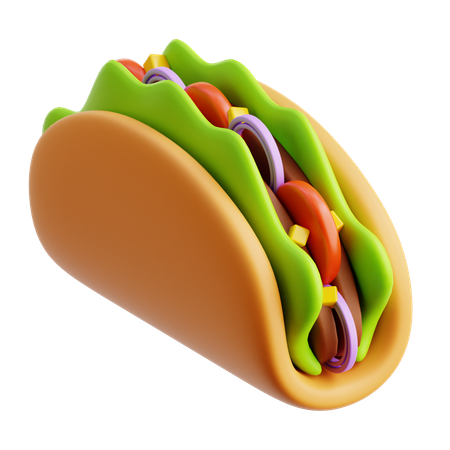 Taco  3D Icon