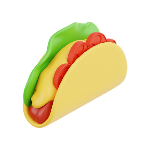 Taco  3D Icon