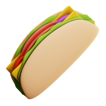 Taco  3D Icon