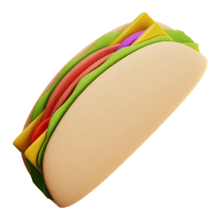 Taco  3D Icon