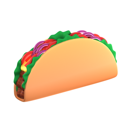 Taco  3D Icon