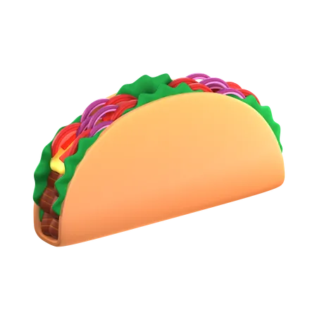 Taco  3D Icon