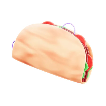 Taco  3D Icon