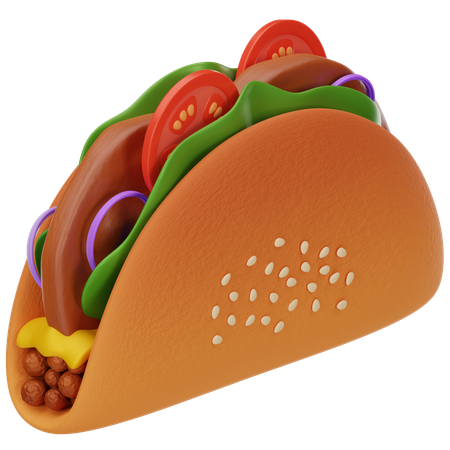 Taco  3D Icon